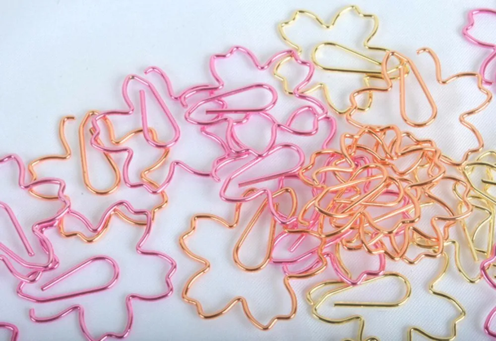 5Boxes Cherry blossoms Bookmark Paper Clip Office tationery For Wedding Baby Shower Party Birthday Favor Gift Souvenirs | Дом и сад