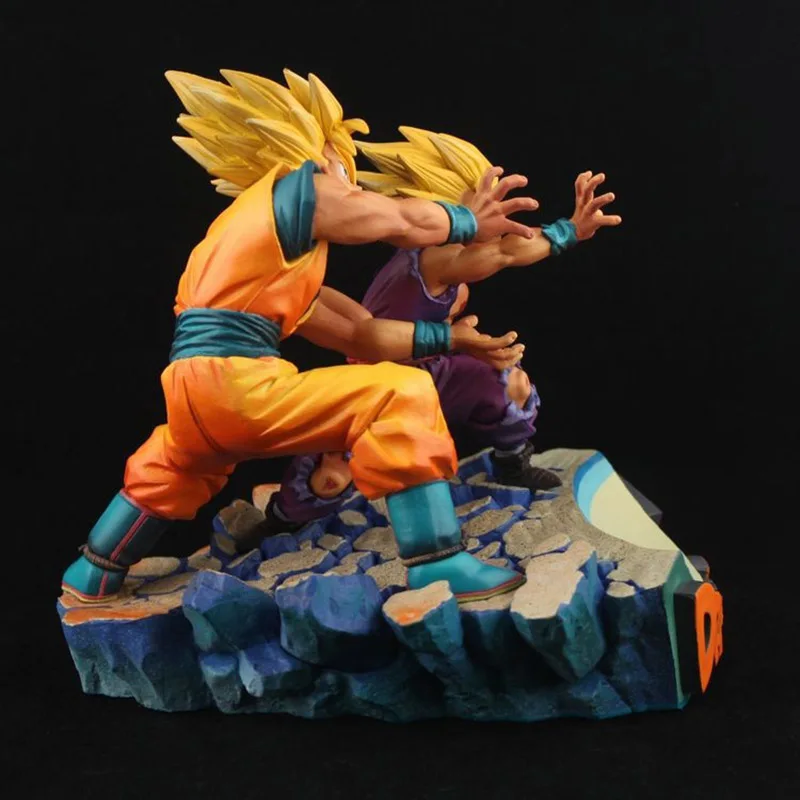 Dragon Ball Классическая сцена отец и сын Kamehameha фигурка 1/8 масштаб окрашенная фигурка Гоку Гохан ПВХ фигурка игрушка Brinquedos