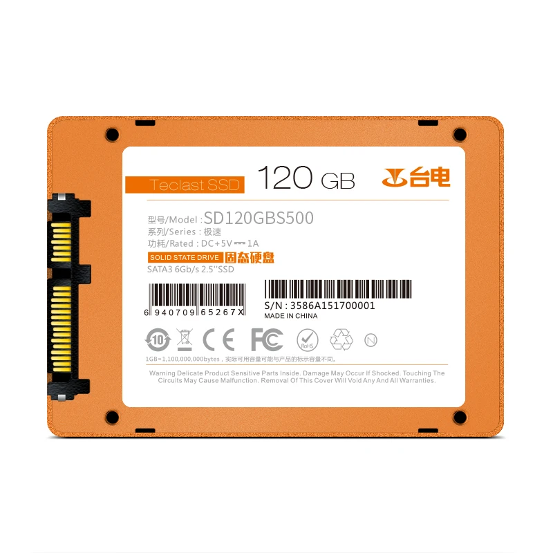 Teclast Скорость S500 SSD SATA3 2 5 дюйма 120 ГБ встроенной твердотельный диск HDD жесткий для