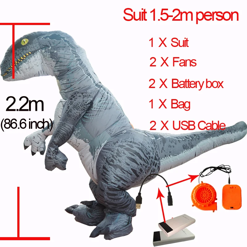 Косплей фантазия талисман t rex Велоцираптор костюм для взрослых мужчин Хэллоуин надувной Раптор динозавр T REX костюм для детей и женщин
