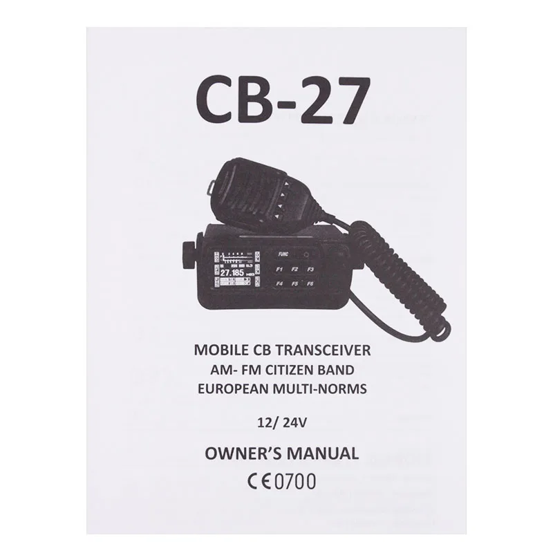 QYT CB-27 CB радио 26,965-27,405 МГц AM/FM 12/24 V 4 Вт ЖК-дисплей Экран Shortware Citizen Band с программирующая+ антенны
