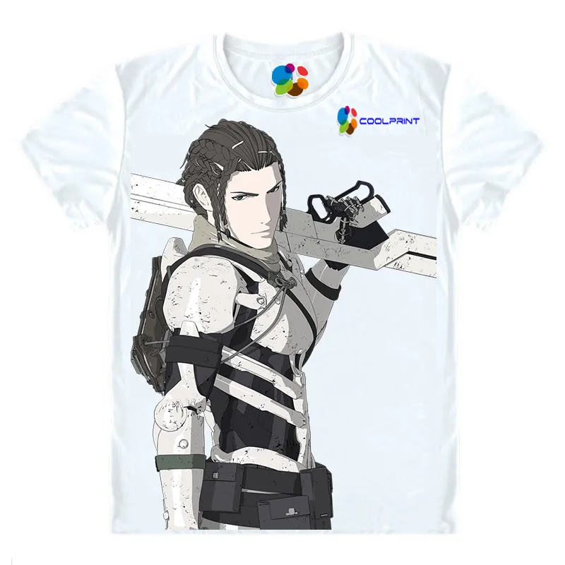 Coolprint Motivs рубашка в стиле хентай Бэйл футболки мульти-стиль короткий рукав Killy, Cibo Аниме Косплей рубашки Kawaii