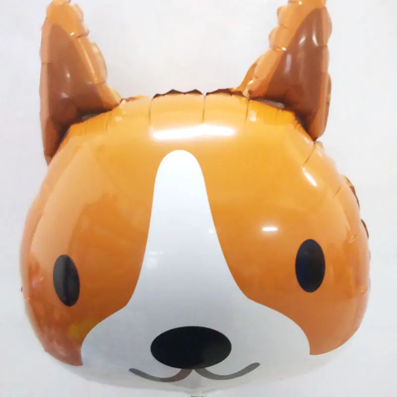 Foil dog x5pcs 5 шт. животных панда кролик обезьяна ручной воздушный шар с палкой День Рождения украшения Дети подарок игрушечные лошадки для детей сувениры - Цвет: Foil dog x5pcs