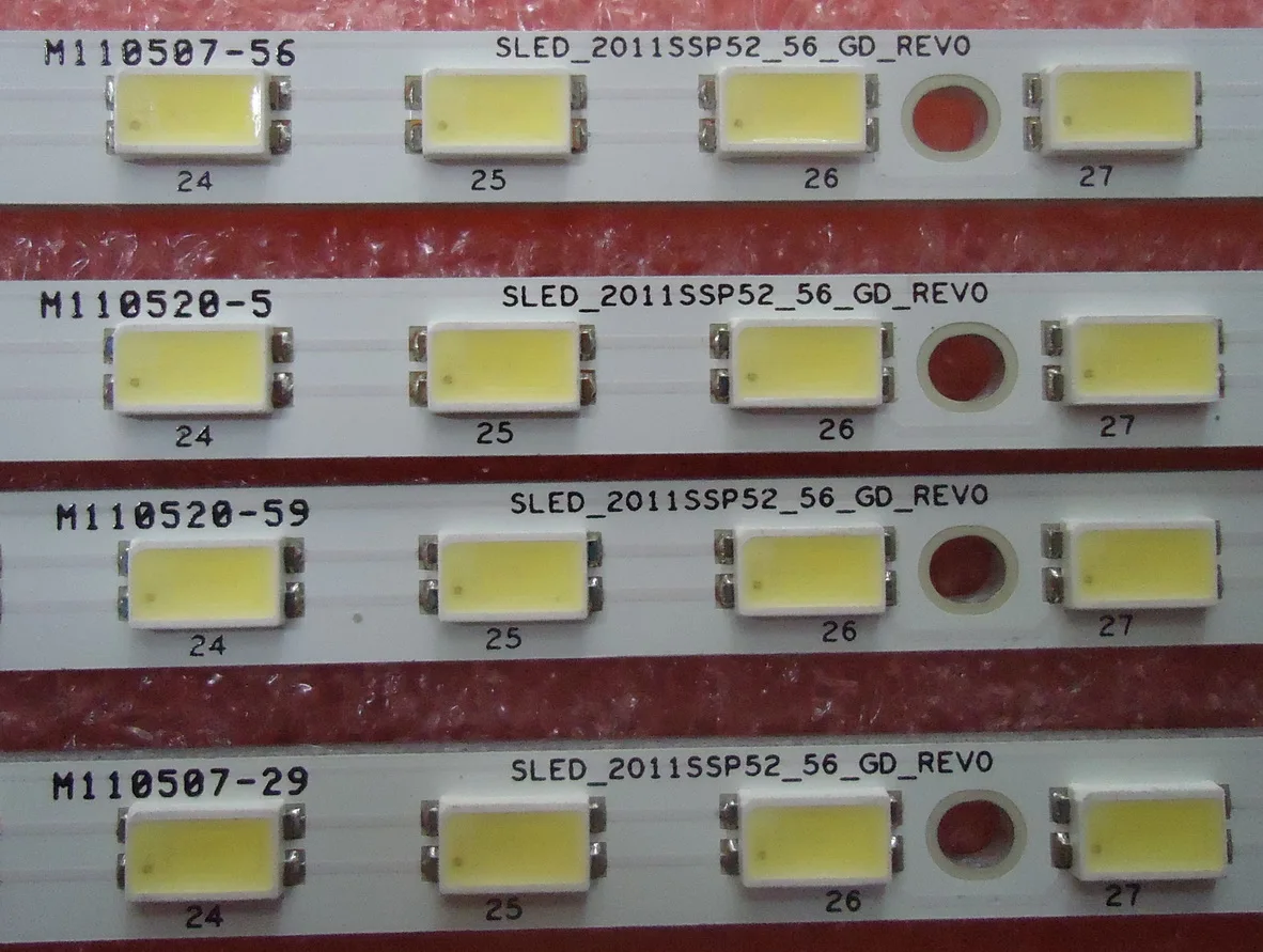 4 шт./лот для sharp lcd-52LX530A 52LX830A ЖК-Телевизор с подсветкой E129741 1 шт. = 56LED 591 мм Новинка