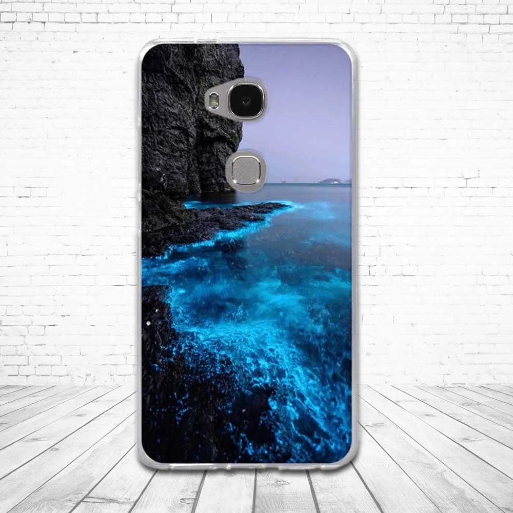 Мягкие силиконовые чехлы для Huawei Honor 5X роскошный мультяшный чехол с полной
