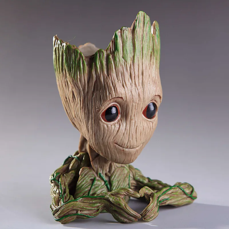 3 Generation Heart Shape Tree man Baby Flowerpot Action Figures Toy Pen Pot PVC Hero Model The Galaxy Crafts Figurine | Дом и сад