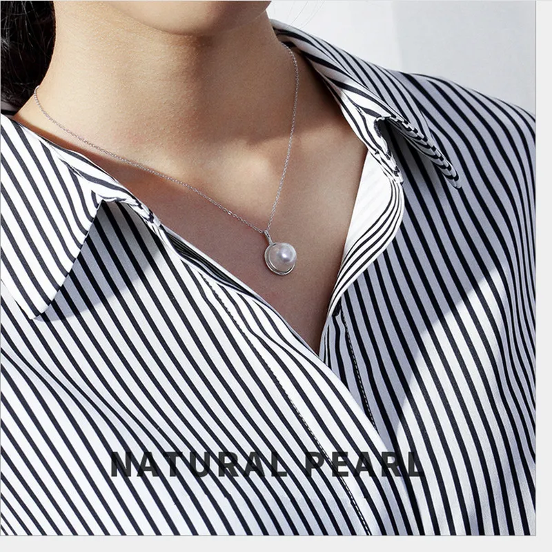 Женская цепочка из серебра 100% пробы с натуральным жемчугом|Подвески| |