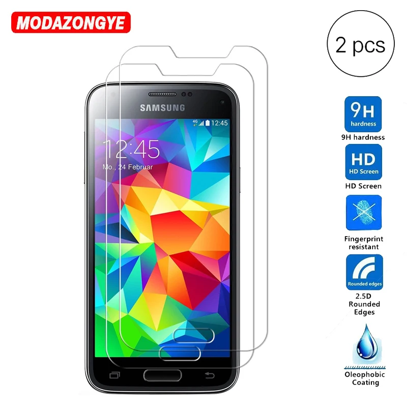2 шт. Защитное стекло для Samsung S5 Mini закаленное Galaxy G800F G800 S 5 S5mini|glass for samsung|tempered