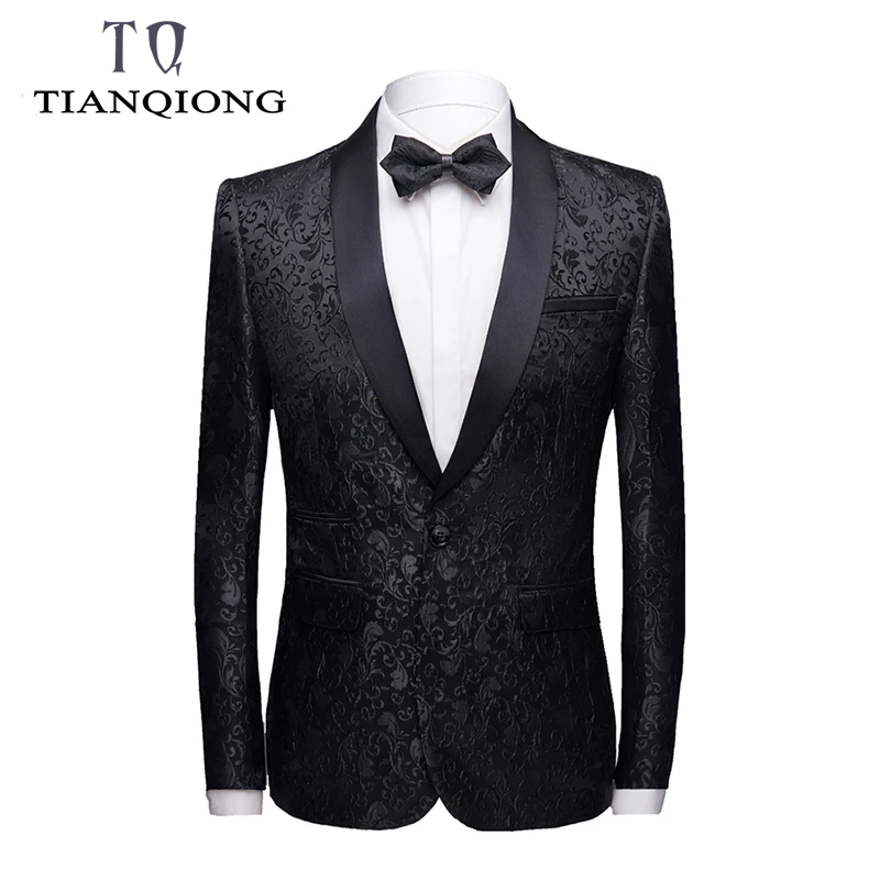 Блейзер Мужской с воротником шалью 2019|Пиджаки| |