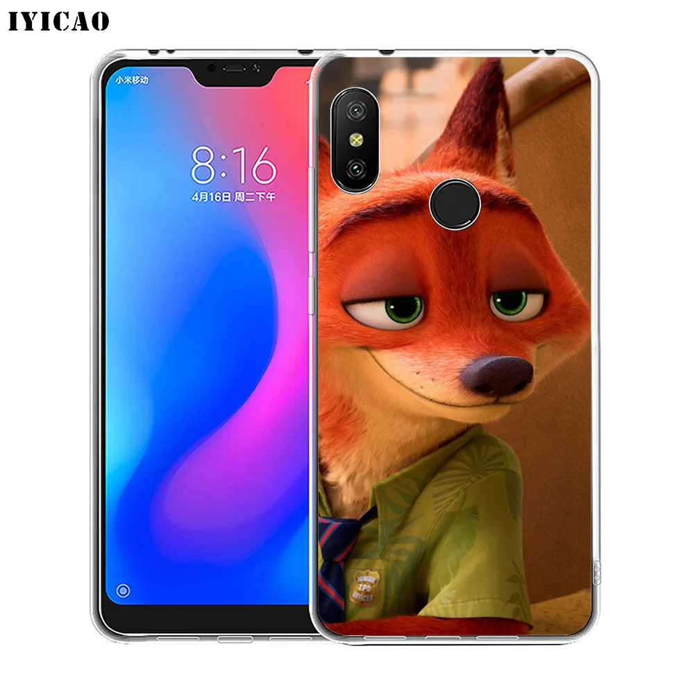 IYICAO милый мягкий силиконовый чехол для телефона с лисой Xiaomi Redmi 4A 5A 6A Note 7 6 5 Pro Plus 4X