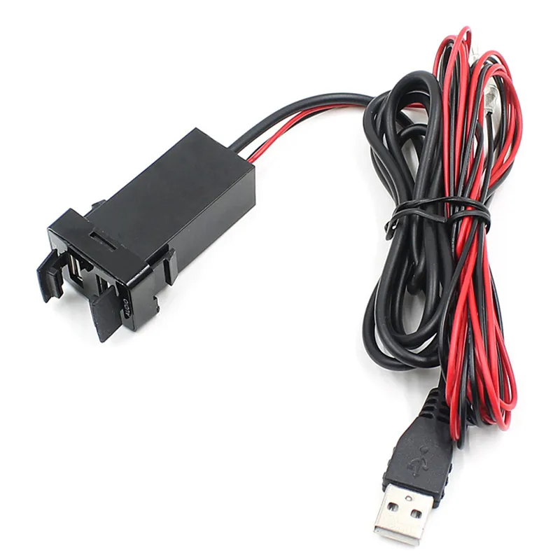 Dual USB аудио Порты и разъёмы Интерфейс автомобиля Зарядное устройство