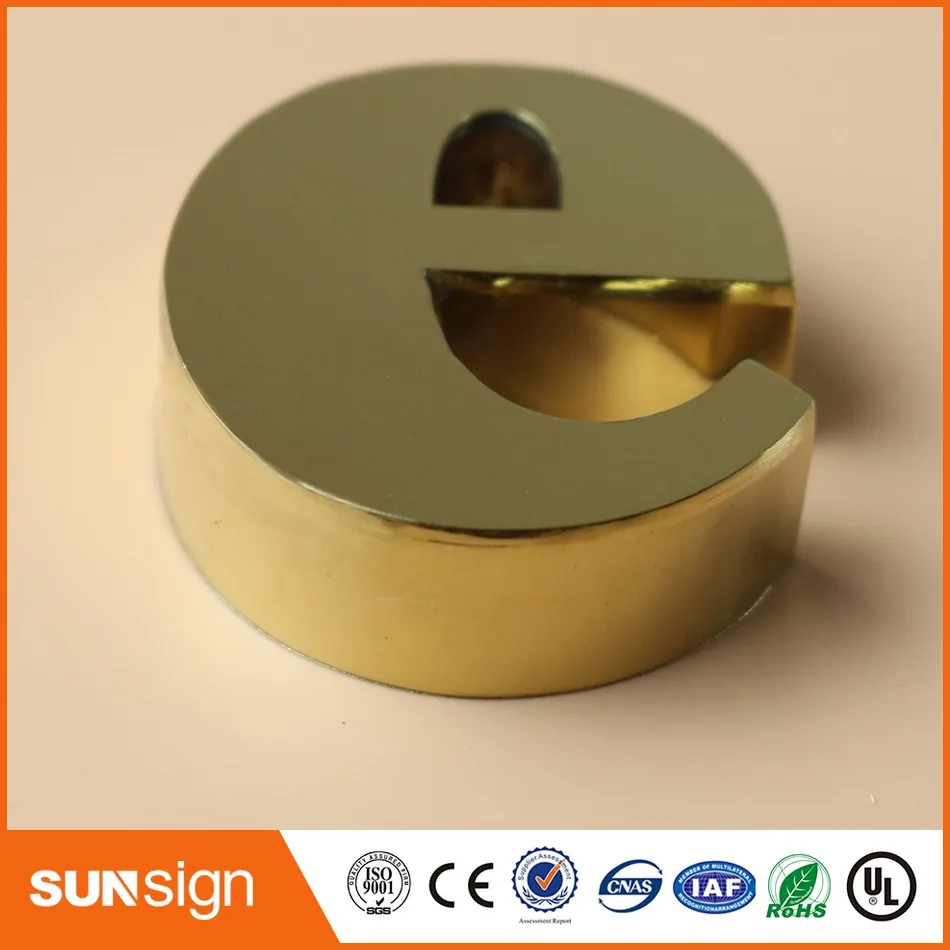 Индивидуальные 3d металлические буквы знак наружные настенные из нержавеющей