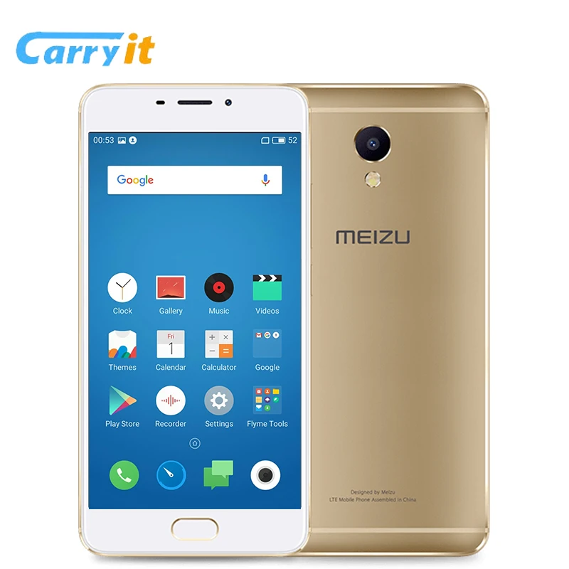 Оригинальный Meizu M5 note Глобальной прошивки 4 ГБ RAM 64 ROM Мобильного Телефона Helio P10 Octa