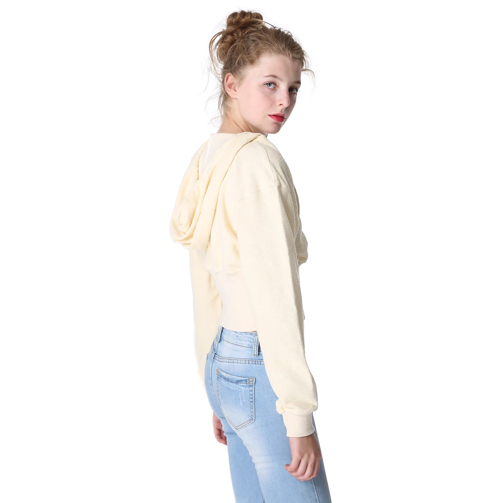 Магия и очарование Для женщин топы пикантные короткие Cropped Hoodie Повседневное панк