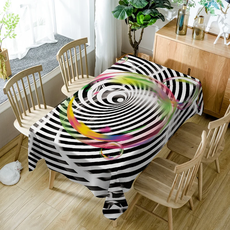 Психоделический Геометрическая кактуса акварель скатерть полиэстер Nappe