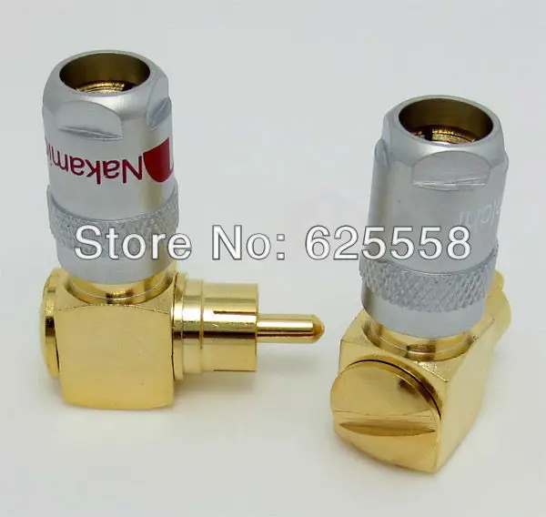 2 шт. 90-градусный L-образный RCA AV Штекерный адаптер | Электроника