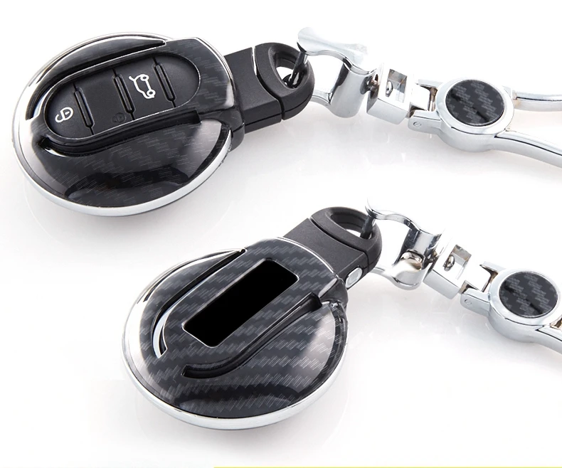 Автомобильный чехол для ключа из АБС углеродного волокна держатель BMW Mini Cooper One S