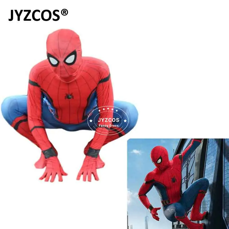 JYZCOS взрослый человек-паук костюм супергероев Marvel Человек-паук Карнавальная