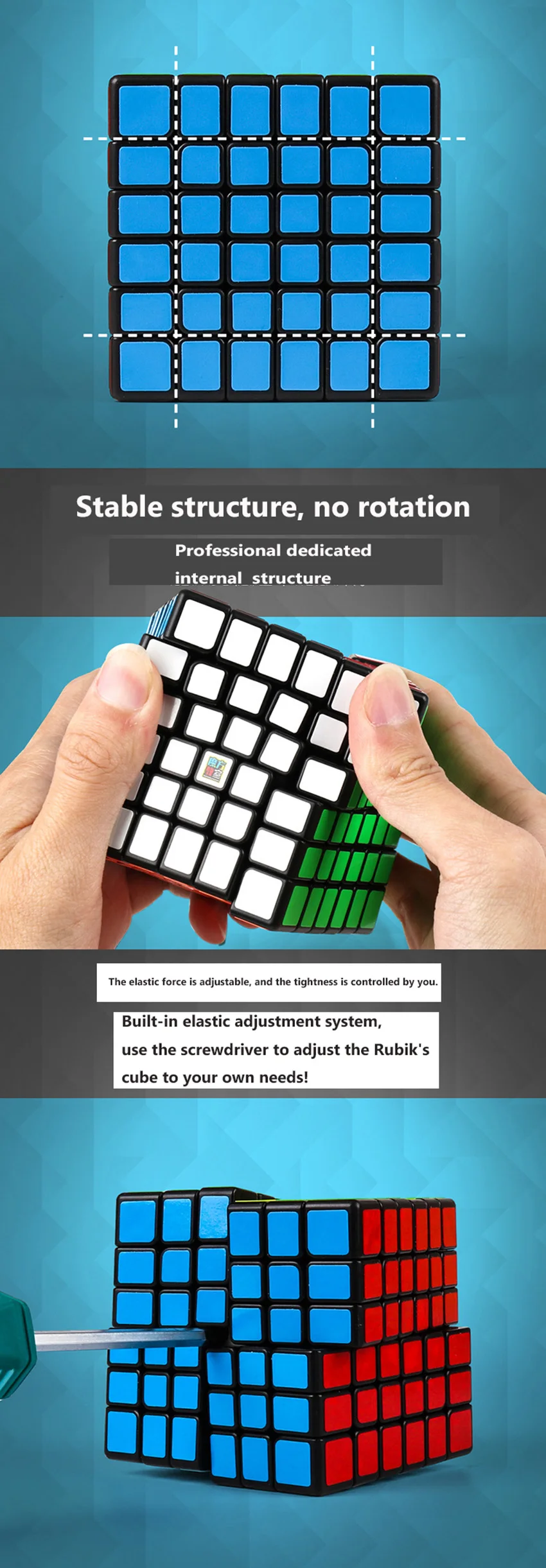 Moyu Yuhu MF6 6x6x6 кубик без наклеек/черно-белый Скорость куб: Mofangjiaoshi игрушки Magic Cube для детей начинающих