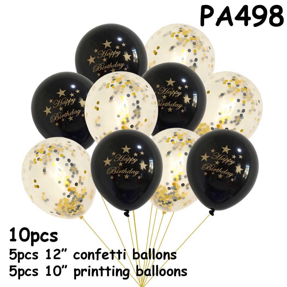 PA498 balloons happy birthday letters Confetti Balloons Party Decorations Kids balloons with inscriptions inflatable Birthday Ball - Цвет: PA498
