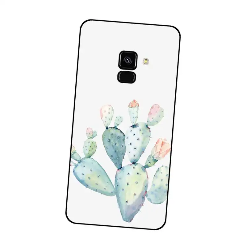 N277 Cactus Wallpaper Black Silicone Case Cover For Samsung Galaxy J2 J3 J4 J5 J6 J7 J8 Pro Plus Prime 2018 2017 |