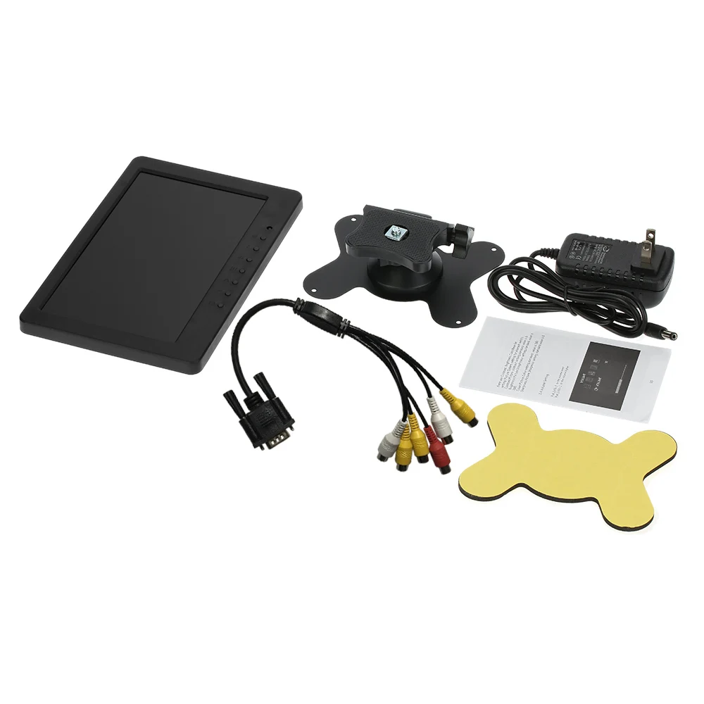 ЖК-монитор KKMOON 7 &quotTFT 1024*600 VGA AV YUV аудио-видео для ПК DVD ТВ система видеонаблюдения