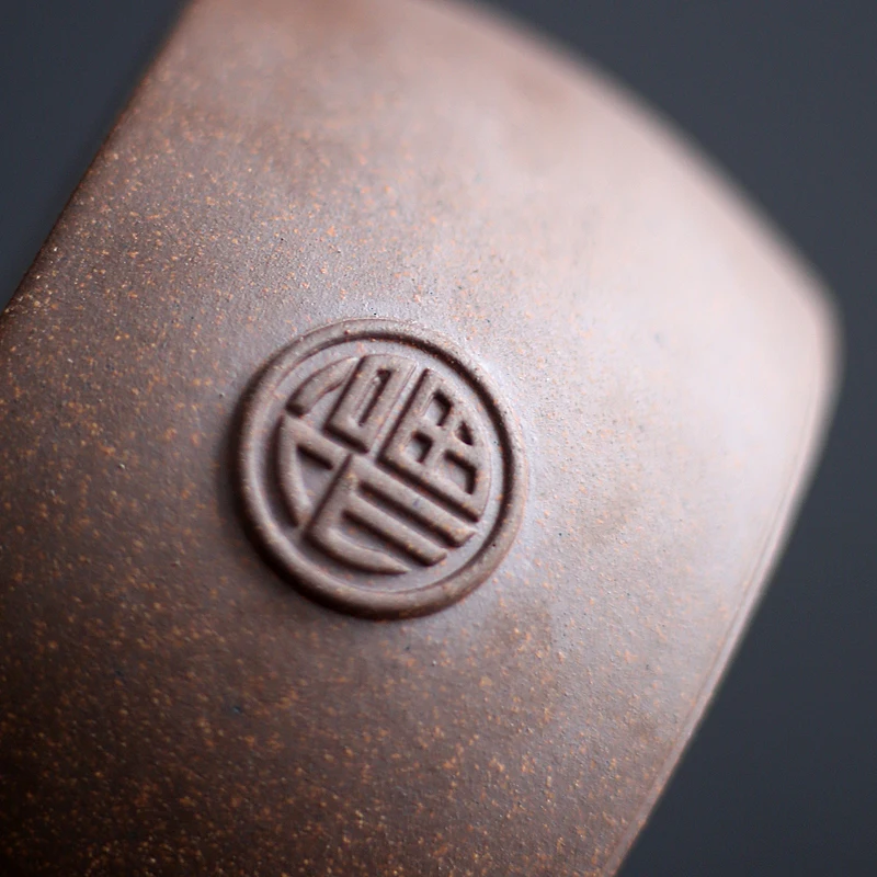 Винтажная керамическая грубая керамика теплая чайная плита подсвечник подогрев