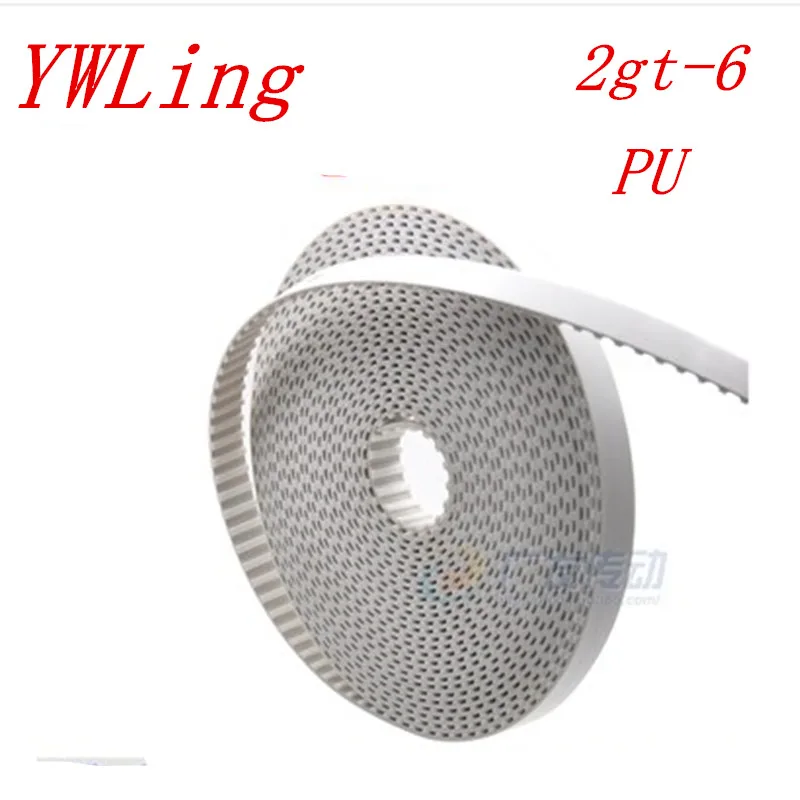 10 meters PU with Steel Core GT2 Belt 2GT Timing Width 6mm for 3D printer parts Anti-wear Reinforce Open | Обустройство дома