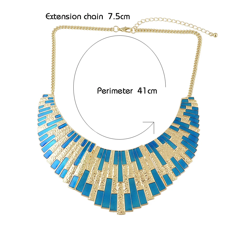 Себе Chocker Цепочки и ожерелья цвет: черный синий Цвет эмаль стимпанк