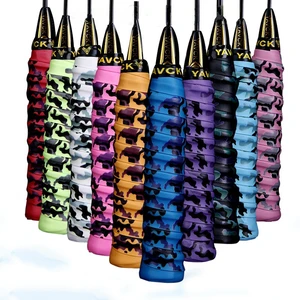 Камуфляжный принт, противоскользящий захват для бадминтона, теннисная накладка, Спортивная Повязка для удочки, обмотка ракетки, сквоша