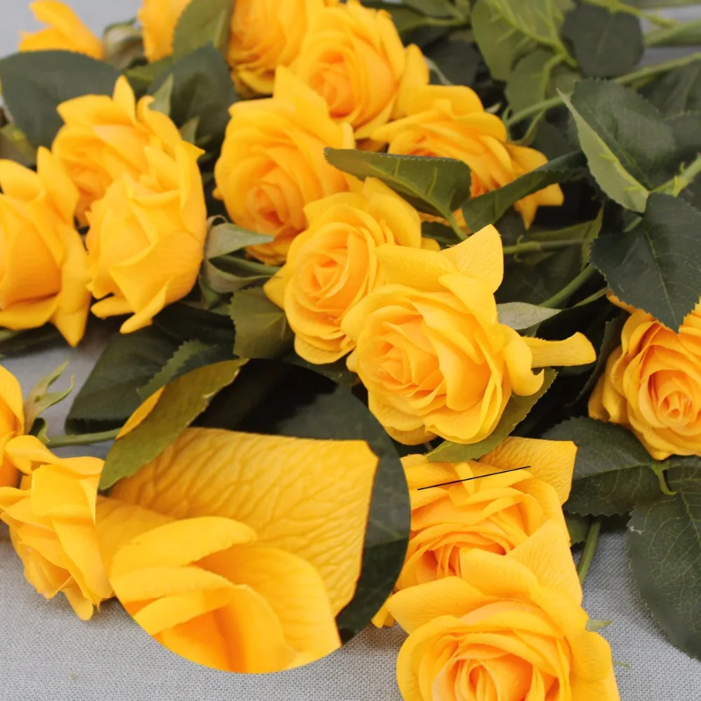 1PC Lifelike Artificial Rose Flower Real Touch Tactile Cloth Wedding Bouquet Flowers Home Party Decoration | Дом и сад