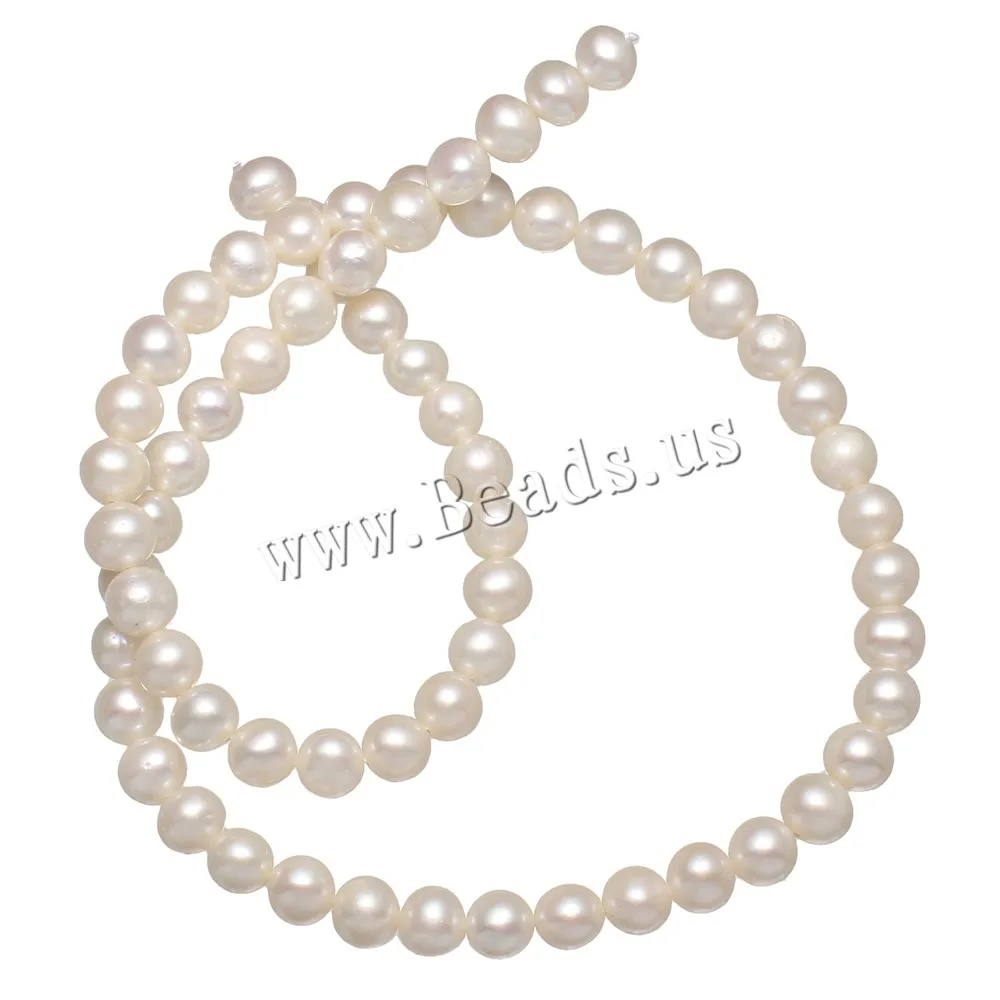 

Cultured Potato Freshwater Pearl Beads Natural White Grade A Plus 6-7mm Approx 0.8mm Sold Per Approx 15.5 Inch Strand
