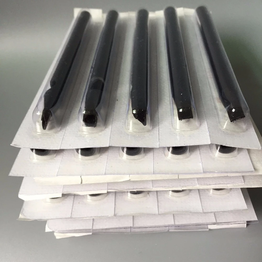 3RL + 3RT 50 шт одноразовые иглы для тату и подходящие кончики с длинными черными