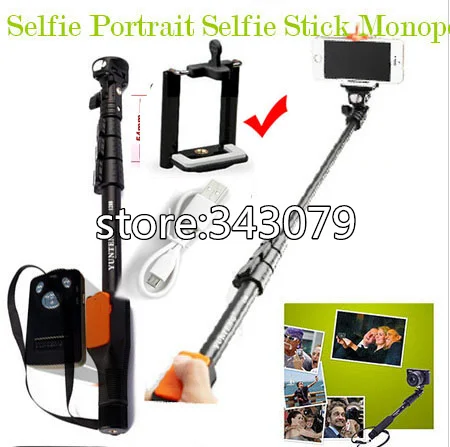 Портативный Ручной Телескопический монопод с bluetooth 1288 штатив для камер сотовых