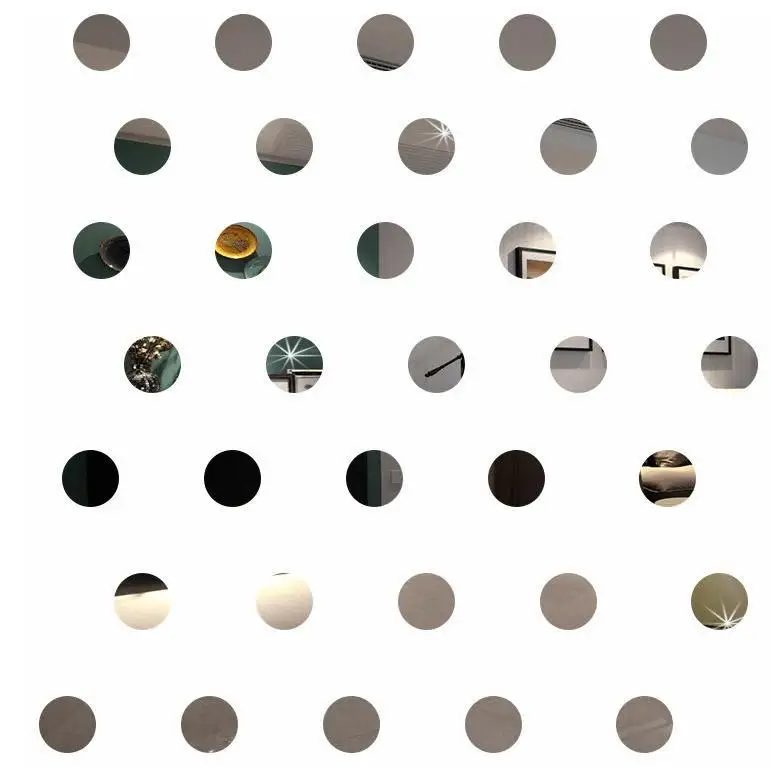 3D пакет Настенные Детские акриловые наклейки для спальни круглые 100 шт/съемное