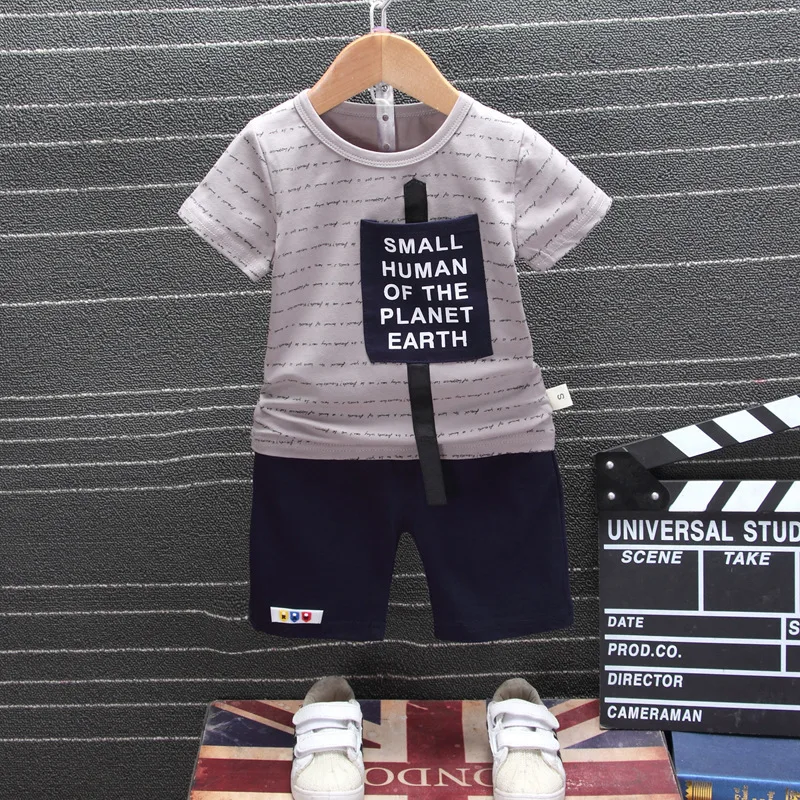 Newest Summer T-shirts Red Children's Sets 0-4 Years Old Baby Two-dimensional Two-piece | Детская одежда и обувь