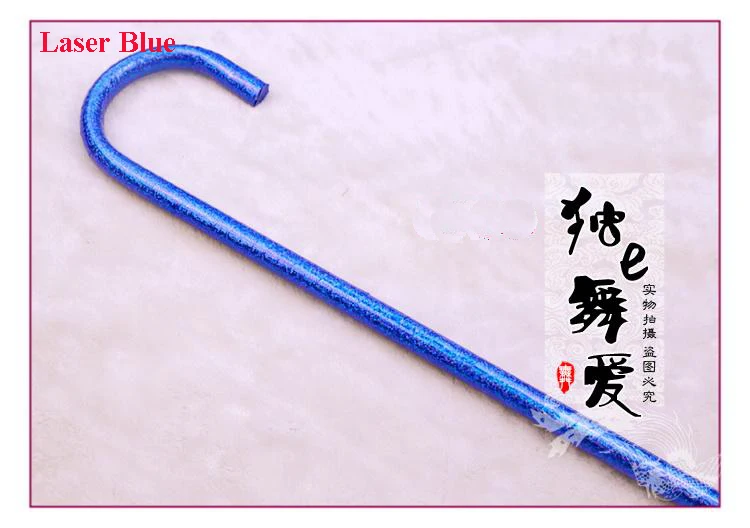 Blue 10 шт./лот красивые лазерные трости для танца живота красочные танцевальные костыли Джаз/Балет/бальные трости аксессуары для танца живота - Цвет: Blue