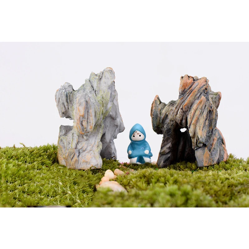 Каменные фигурки декоративные горные мини-сказочный сад животные статуя