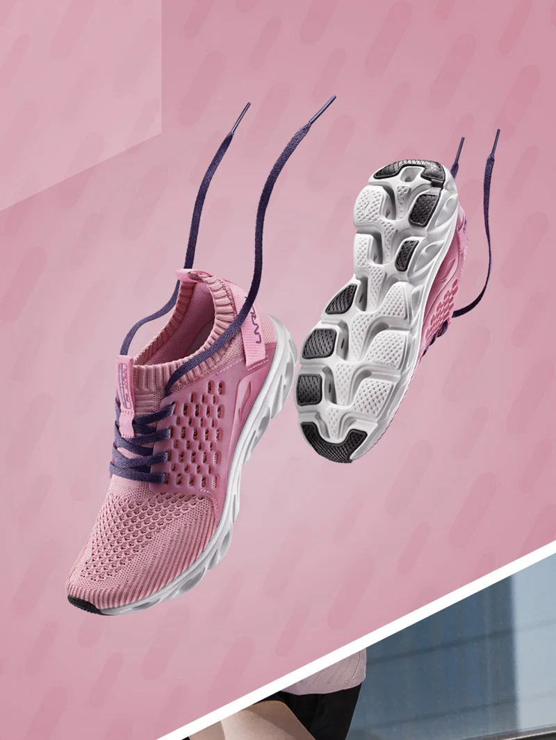 Li-Ning/женские кроссовки для бега с подушкой из дышащей пряжи; спортивная обувь; кроссовки; ARHN136 XYP715