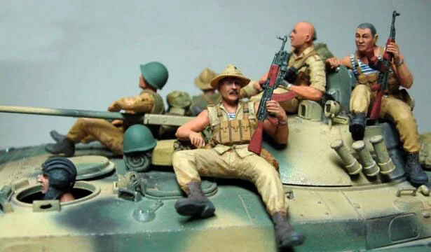 1/35 смоляные комплекты Советской Армии, девятая рота в Афганистане(без бака