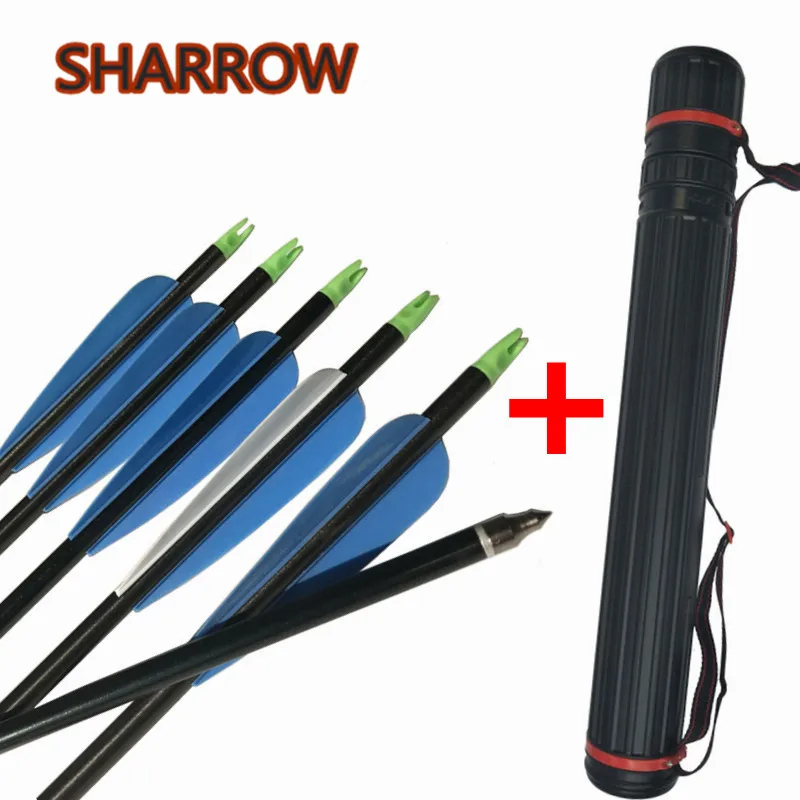 

10Pcs 30" Archery Aluminium Arrows Spine 300 Replaceable Arrow Points With Arrow Quiver For Bow Hunting Shooting Accessories