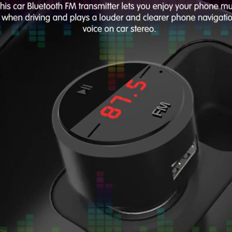 Bluetooth автомобильный комплект музыкальный плеер вращающийся MP3 fm-передатчик модулятор 3.1A двойной USB Автомобильное зарядное устройство Поддержка U диск и вольтметр