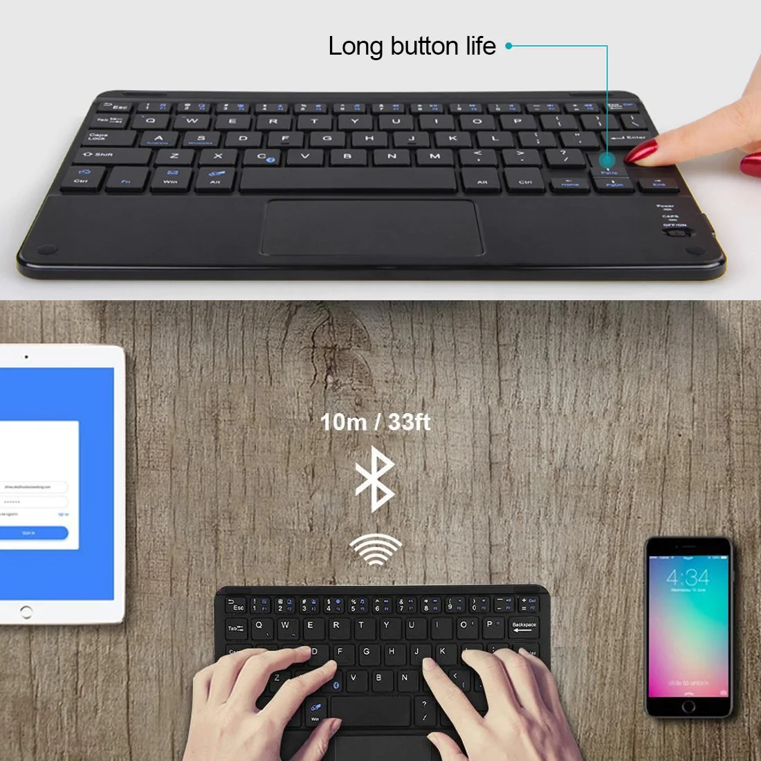 7 дюймовый универсальный планшет Android Windows Беспроводная Bluetooth клавиатура с