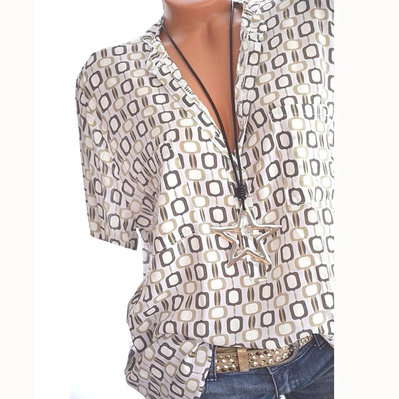 Женские блузки летние топы 5XL размера плюс 2020 Blusas Mujer розовые белые свободные