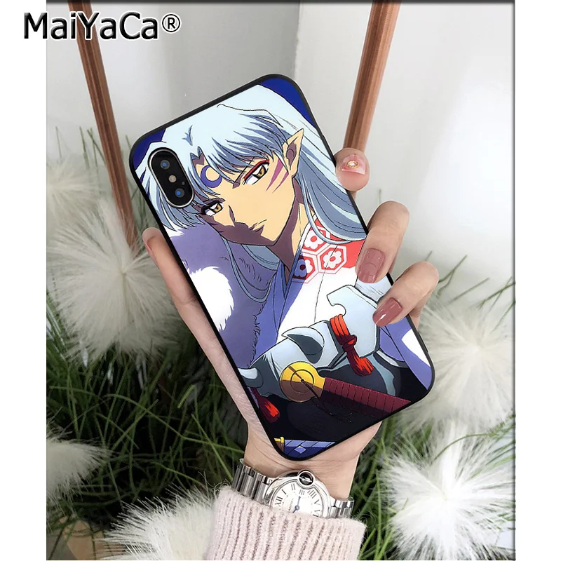 Силиконовый чехол MaiYaCa Anime Inuyasha для iPhone X XS MAX 6 6s 7 7plus 8 8Plus 5 5S SE XR | Мобильные телефоны