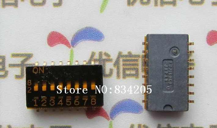 Бесплатная доставка 8 бит 1 27 мм SMD тумблер цифровой переключатель
