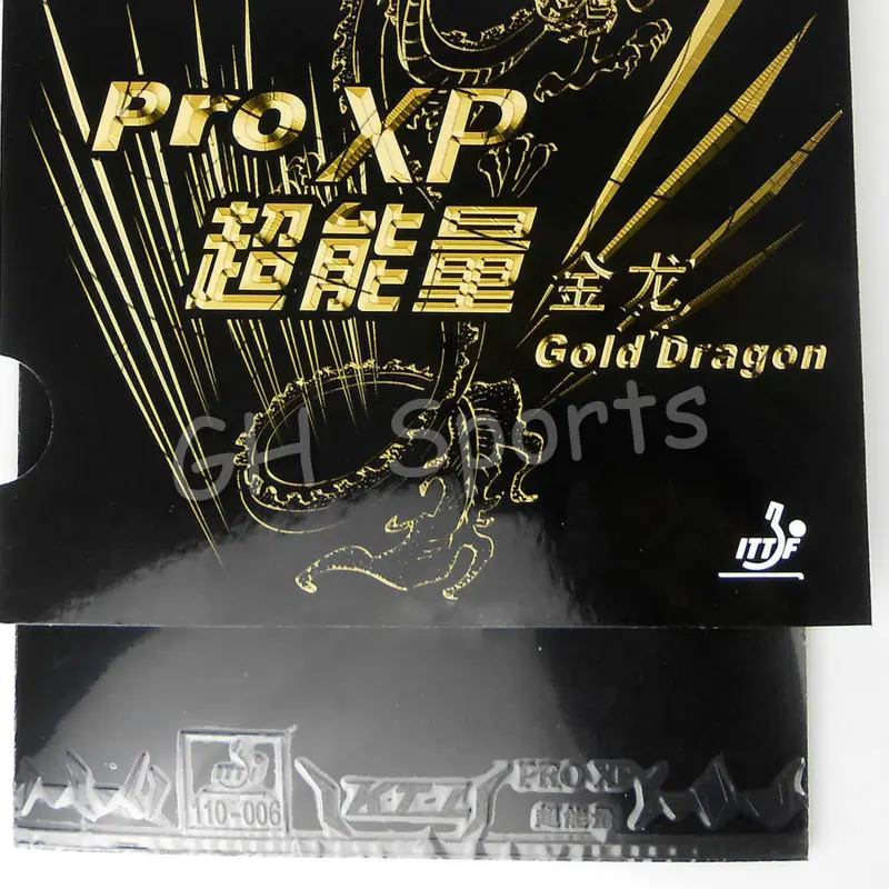 KTL Pro XP (Pro XP) Gold Dragon Pips In Резина с губкой для настольного тенниса (пинг понга)|rubber tennis