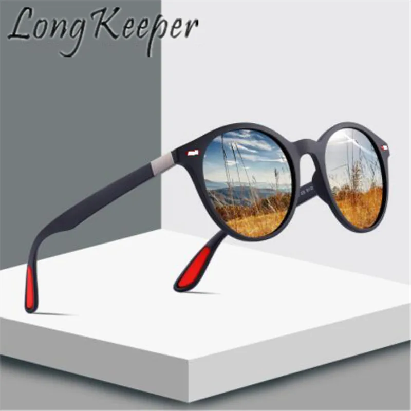 

Long Keeper Sunglasses Polarized Men Women Sun Glasses Classic Retro Rivet Oval Frame Lens Eyeglasses Eyewear Driving Fashion UV