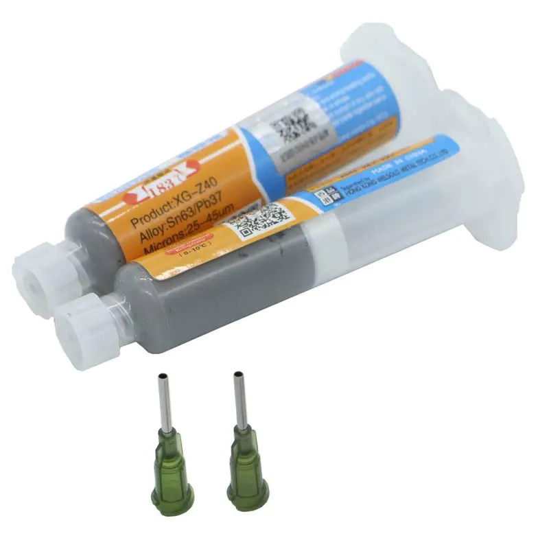 Совершенно новый товар 2 шт. Φ Sn63/Pb37 25 45um + иглы|solder flux solder paste|solder pasteflux paste |