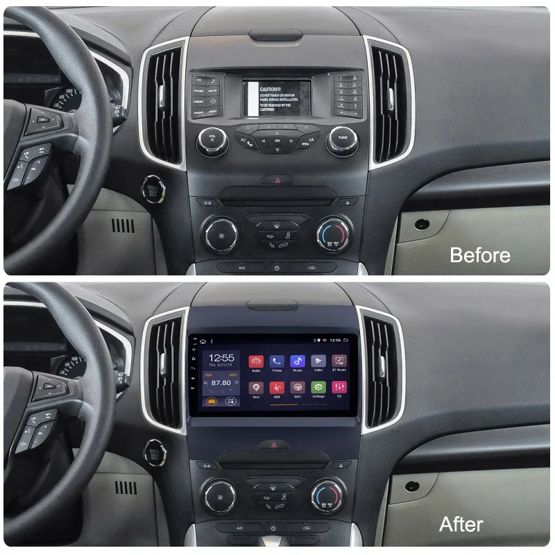 2G ram 32G rom 9 дюймов Android 8,1 автомобильный dvd-плеер для Ford EDGE ranger- мультимедийная навигационная система